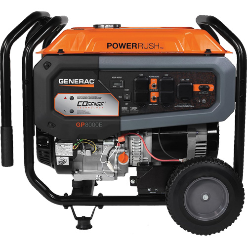 Portable Generator with COsense&reg; Technology, 10000 W Surge, 8000 W Rated, 120 V/240 V, 7.9 gal. Tank Pathway Supply LP