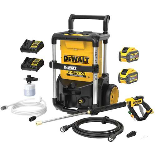 Ensemble de laveuse &agrave; pression avec moteur sans balai 2X20V MAX*, avec FLEXVOLT, &agrave; pile, 1600 PSI, 1,2 gal./min Pathway Supply LP