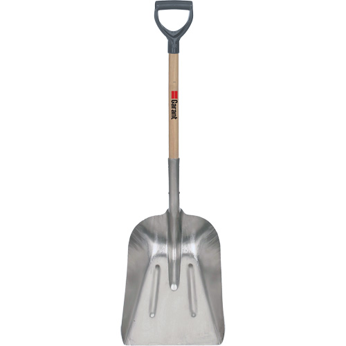 #8 Grain Scoop Shovel, Wood, Aluminum Blade, D-Grip Handle, 29" Length Pathway Supply LP