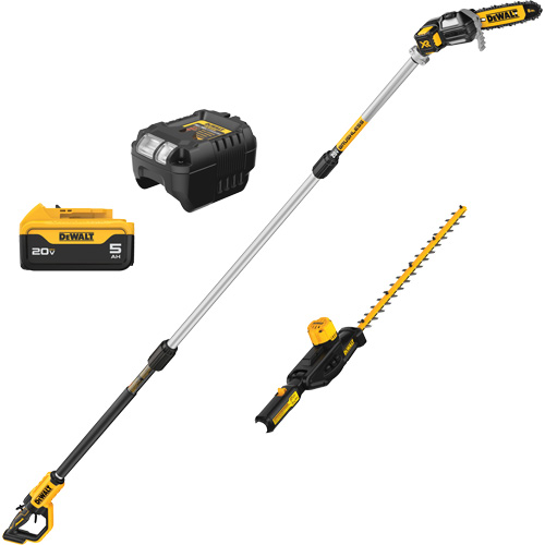 Ensemble scie d'&eacute;lagage et taille-haies sur perche sans fil au lithium-ion MAX Pathway Supply LP