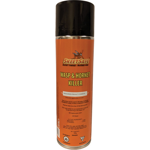 SkeetSafe&reg; Wasp & Hornet Spray, 350 g, Aerosol Can, Solvent Base Pathway Supply LP