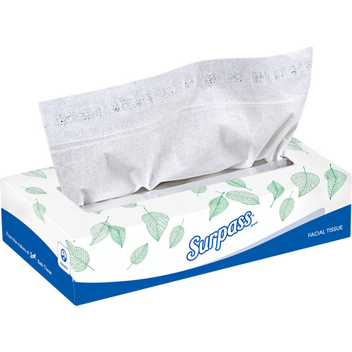 Surpass&reg; Facial Tissue, 2 Ply, 8.3" L x 7.8" W, 100 Sheets/Box Pathway Supply LP