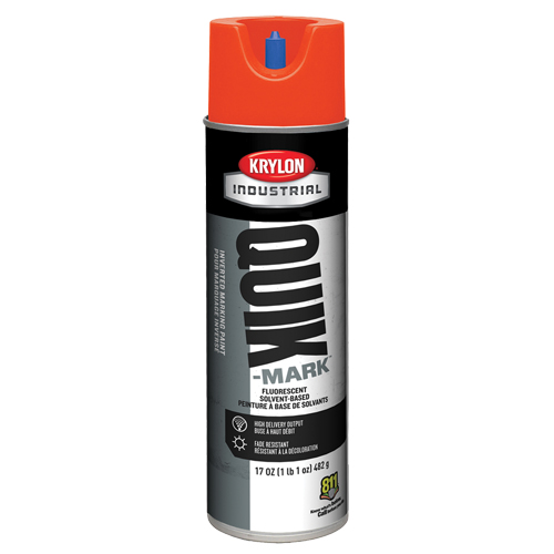 Peinture de marquage industrielle invers&eacute;e &agrave; base de solvant Quik-Mark, 17 oz, Canette a&eacute;rosol Pathway Supply LP