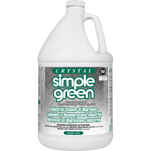 Nettoyant et d&eacute;graissant industriel Crystal Simple Green , 1 gal., Cruche Pathway Supply LP