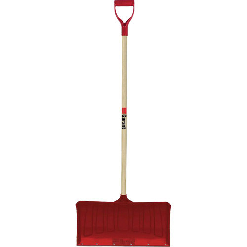 Red Snow Pusher, Polypropylene Blade, D-Grip Handle, 20-3/4" W Pathway Supply LP