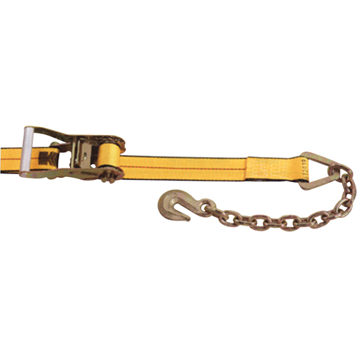 Ratchet Straps, Chain Anchor, 2" W x 30' L, 3335 lbs. (1513 kg) Working Load Limit Pathway Supply LP