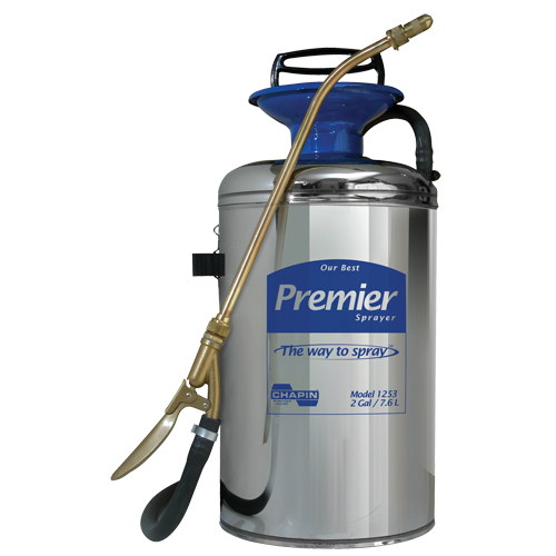 Vaporisateur professionnel s&eacute;rie premi&egrave;re qualit&eacute;, 2 gal. (7,6 L), Acier inoxydable, Lance de 12" Pathway Supply LP