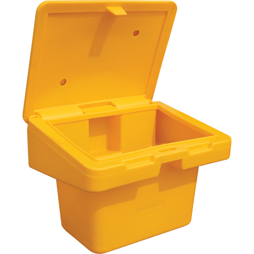 Salt Sand Container SOS, With Hasp, 30" x 24" x 24", 5.5 cu. Ft., Yellow Pathway Supply LP