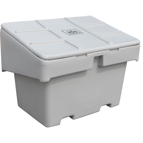 Salt Sand Container SOS, With Hasp, 42" x 29" x 30", 11 cu. Ft., Grey Pathway Supply LP