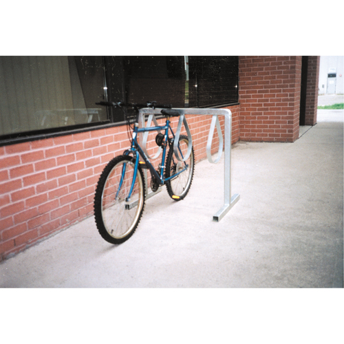 Style Bicycle Rack, Galvanized Steel, 6 Bike Capacity Pathway Supply LP