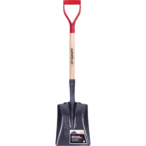 Pelle carr&eacute;e Pro, Bois, Lame Acier durci, Manche en Prise en D, Longueur 27-3/4" Pathway Supply LP