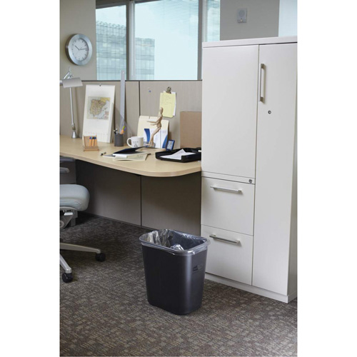 Corbeille &agrave; papier en plastique, 28 pintes, Plastique Pathway Supply LP