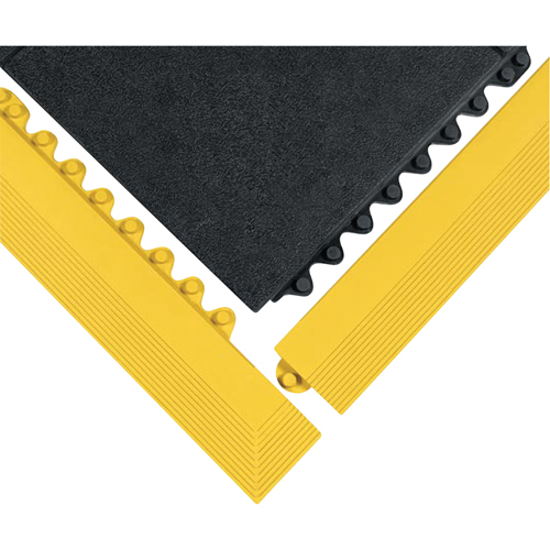 24/Seven&reg; Matting, Rubber, 3' W x 3' L, 5/8" Thick, Black Pathway Supply LP