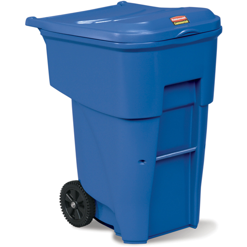 Brute&reg; Roll Out Containers, Curbside, Polyethylene, 95 US gal. Pathway Supply LP