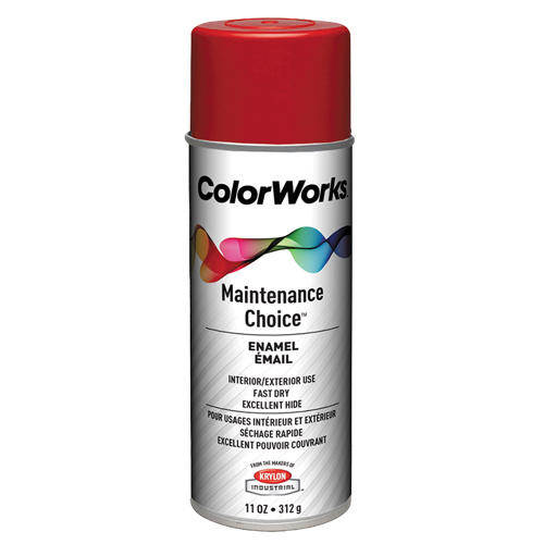 Maintenance Choice Enamel, Cherry Red, Gloss, 11 oz., Aerosol Can Pathway Supply LP