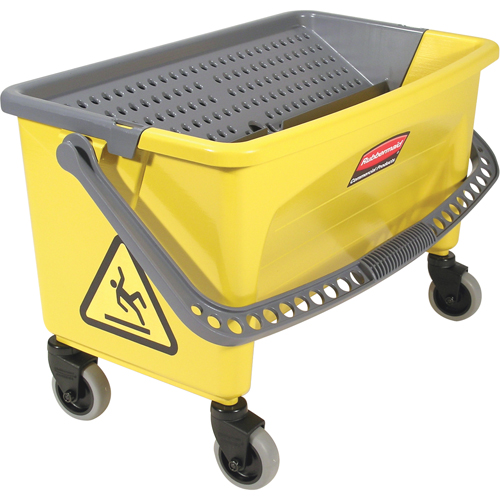 Microfibre Press Wring Buckets, Down Press, 10.75 US Gal. (43 Quart), Yellow Pathway Supply LP