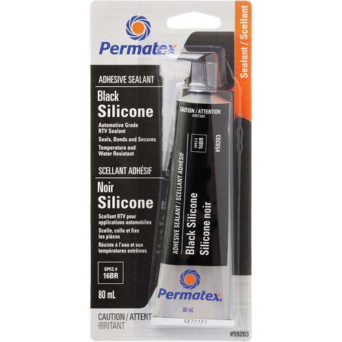 RTV Adhesive Sealant, 80 ml, Tube, Black Pathway Supply LP