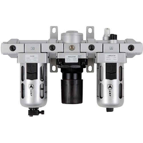 Filtre &agrave; air standard en trois parties, r&eacute;gulateur et lubrificateur AFRLMS12, 1/2" NPT Pathway Supply LP