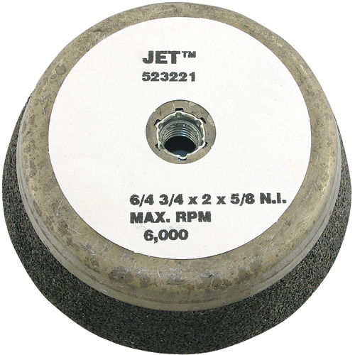 Meule boisseau &agrave; liant de r&eacute;sine, 6" x 2", Arbre 5/8"-11NC, Type 11 Pathway Supply LP