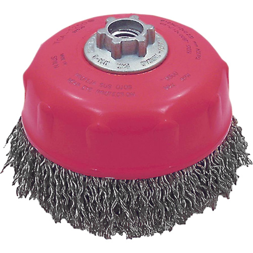 MAXI-CRIMPED Premium Crimped Wire Cup Brush Pathway Supply LP