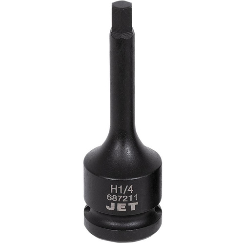 Impact Bit Socket, Hex, 1/4" x 3" L, 1/2" Drive Pathway Supply LP
