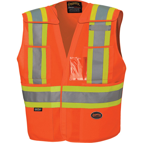 6930 Veste de s&eacute;curit&eacute; d&eacute;tachable &agrave; &eacute;paules tombantes, Orange haute visibilit&eacute;, Grand/T-Grand, Polyester Pathway Supply LP