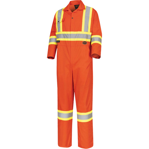 5514T Tall High-Visibility Safety Coveralls, 60, High Visibility Orange Pathway Supply LP