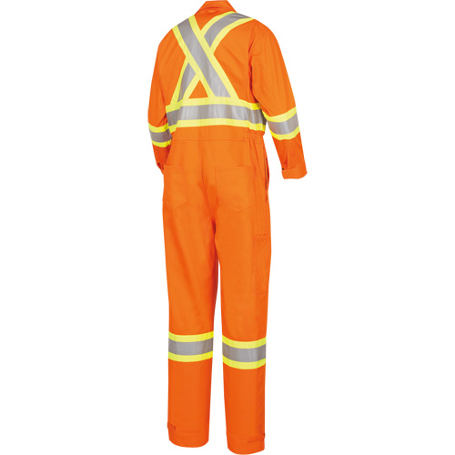 5555 High Visibility FR Rated & Arc Rated Safety Coveralls, Size 36, High Visibility Orange, 11 cal/cm² Pathway Supply LP