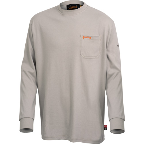 333 Chemise en coton &agrave; manches longues ignifuge, 2T-Grand, Gris Pathway Supply LP