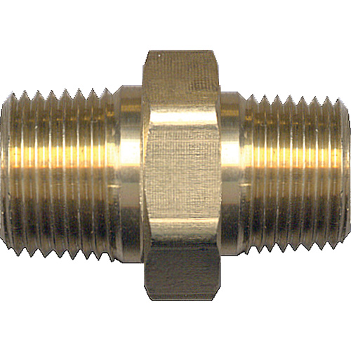 Hex Nipple, Brass, 3/4" x 1/2", NPT x NPT Pathway Supply LP