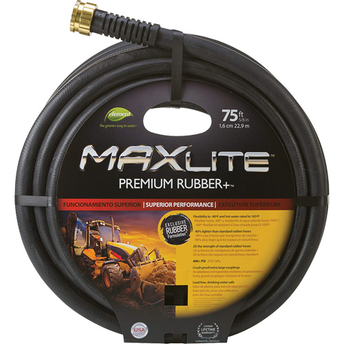 Boyaux pour usage commercial, Caoutchouc, 5/8" dia x 75' Pathway Supply LP