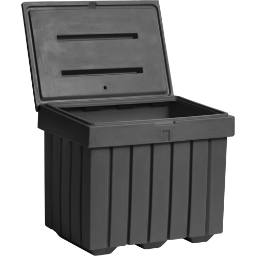 Economy Salt Sand Storage Container, 32" x 23" x 27-1/2", 10 cu. Ft., Grey Pathway Supply LP