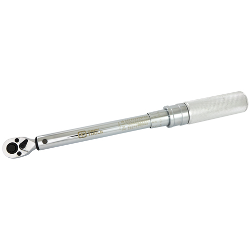 Cl&eacute; dynamom&eacute;trique &agrave; microm&egrave;tre robuste, &agrave; cliquer, Entraînement 1/4" carr&eacute;, 30 - 250 lb-po Pathway Supply LP