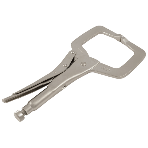 Locking Clamp Pliers with Swivel Pads, 11" Length, C-Clamp Pathway Supply LP