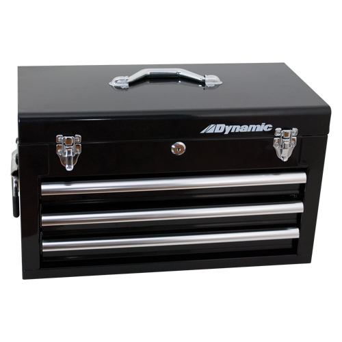 Coffre avec tiroirs pour outils manuels, 10" P x 20" la x 12" h, Noir Pathway Supply LP