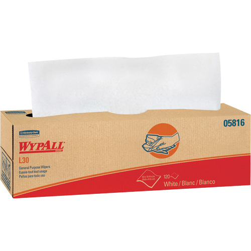 WypAll&reg; L30 General Purpose Towels, All-Purpose, 16-2/5" L x 9-4/5" W Pathway Supply LP