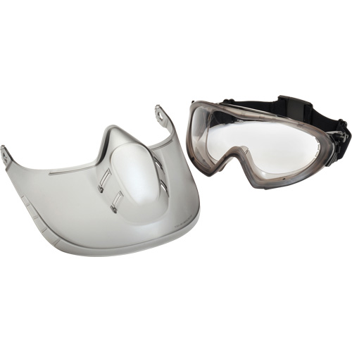 Lunettes de s&eacute;curit&eacute; Capstone Shield avec &eacute;cran facial amovible, Lentille Transparent, Antibu&eacute;e, Ventilation Directe/Ferm&eacute; Pathway Supply LP