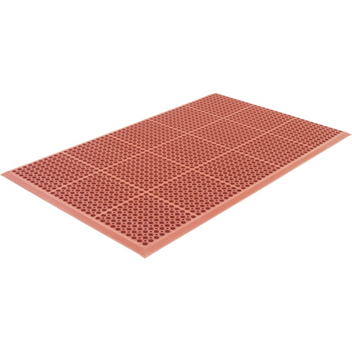 Competitor Series Mats, Slotted, 3' x 5' x 7/8", Orange, Natural Rubber Pathway Supply LP