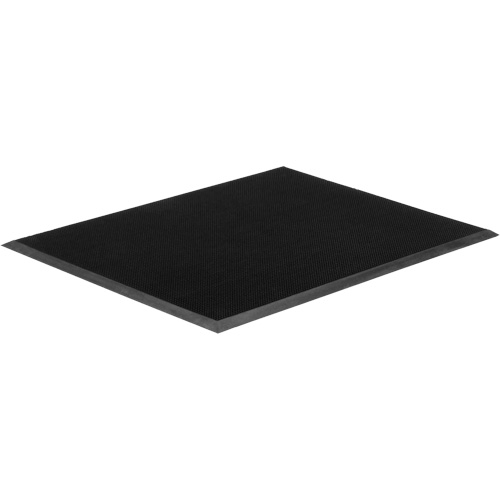 Tapis Gritstop Fingermat, Caoutchouc, Grattoir Type, Motif Textur&eacute;, 2-2/3" x 3-3/4", Noir Pathway Supply LP