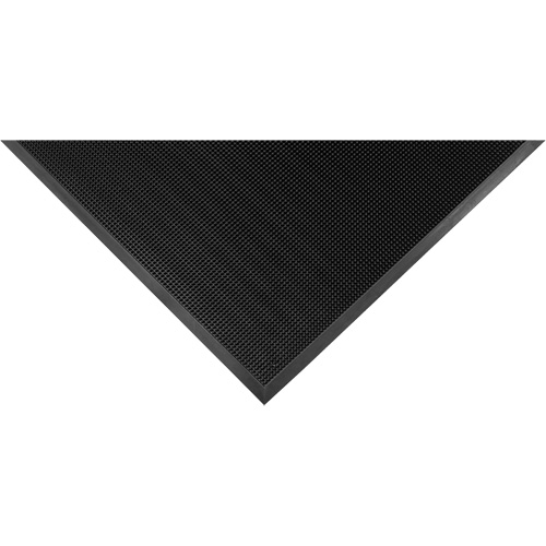 Tapis Gritstop Fingermat, Caoutchouc, Grattoir Type, Motif Textur&eacute;, 2-2/3" x 3-3/4", Noir Pathway Supply LP