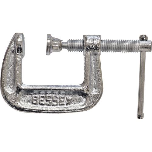 Light-Duty C-Clamp, 1" (25 mm) Capacity, 1" (25 mm) Throat Depth Pathway Supply LP