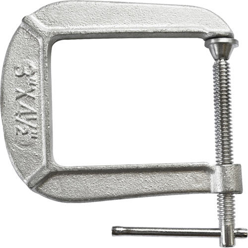 Light-Duty C-Clamp, 3" (76 mm) Capacity, 4-1/2" (114 mm) Throat Depth Pathway Supply LP