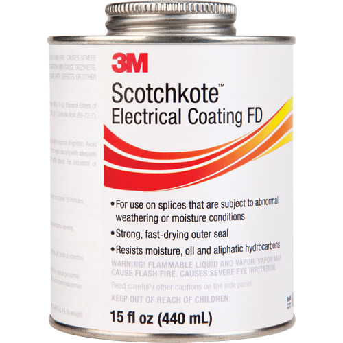 Rev&ecirc;tement &eacute;lectrique FD Scotchkote, Transparent, 15 oz, Canette Pathway Supply LP