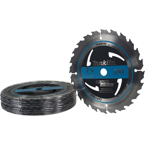 Lame de scie circulaire pour charpente &agrave; pointes au carbure, 7-1/4", 24 dents, Pour Bois Pathway Supply LP