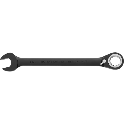 Reversible Combination Ratchet Wrench, 4/6/12 Point, 1-1/8", Black/Chrome Finish Pathway Supply LP