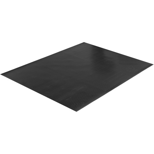 Wide Rib Matting, Runner, 4' x 75' x 1/8", Black Pathway Supply LP