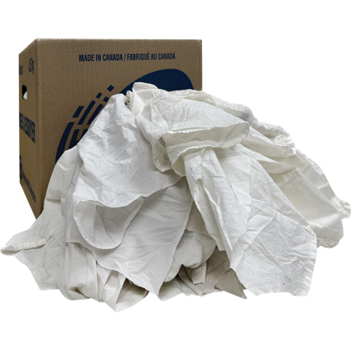 Wiper Rags Box, White, 10 lbs. Pathway Supply LP