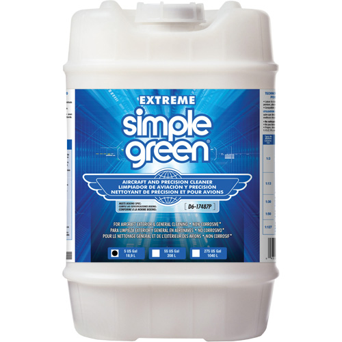Produit nettoyant de pr&eacute;cision et pour a&eacute;ronefs Extreme Simple Green, 5 gal., Cruche Pathway Supply LP