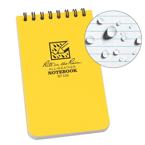 Pocket Top-Spiral Notebook, Soft Cover, Yellow, 100 Pages, 3" W x 5" L Pathway Supply LP