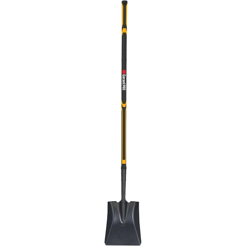 Pelle carr&eacute;e Pro, Fibre de verre, Lame Acier durci, Manche en Droit, Longueur 48" Pathway Supply LP